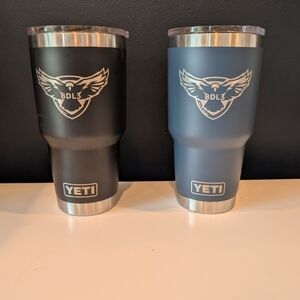 Rare Amazon BDL3 40oz Yeti Ramblers with Discontinued Site Logo